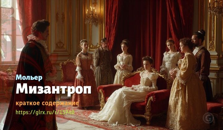 Мизантроп, Мольер, краткое содержание Мольер Читать краткий пересказ романа Мольера «Мизантроп».
